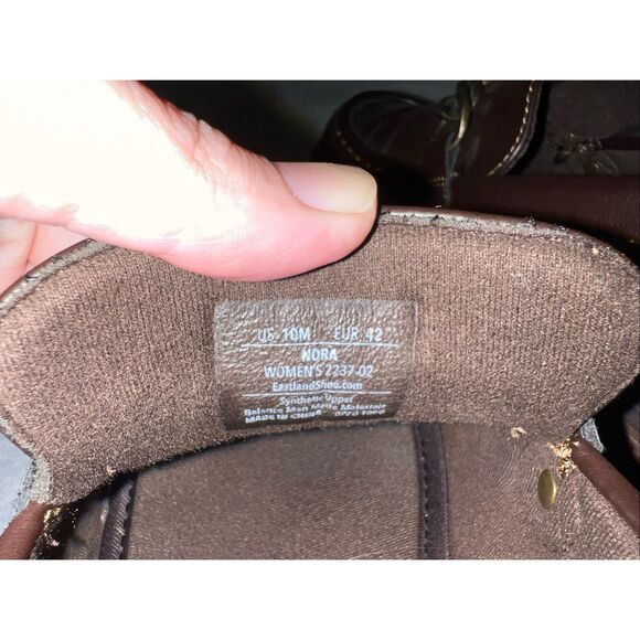 women’s Y2K chunky Leather Block Heel Loafers 10 - Picture 6 of 9